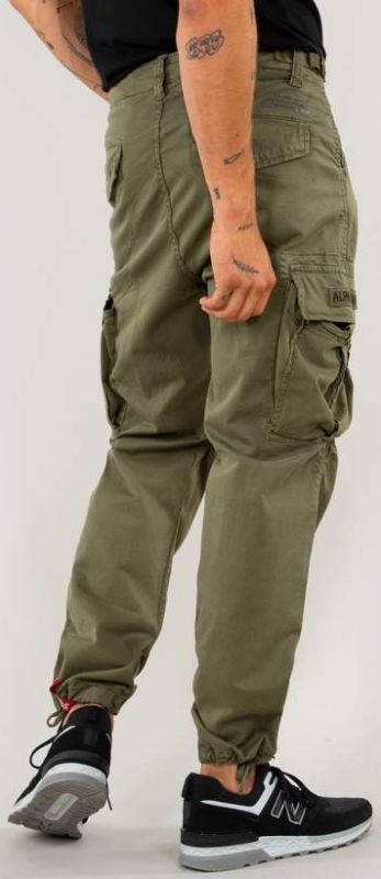ALPHA INDUSTRIES Dlhé nohavice SQUAD - olivové (188202/11)