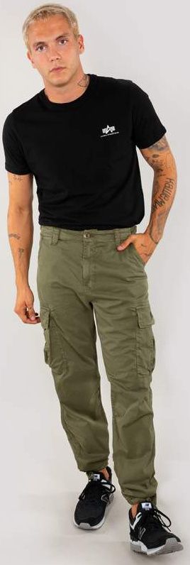 ALPHA INDUSTRIES Dlhé nohavice SQUAD - olivové (188202/11)