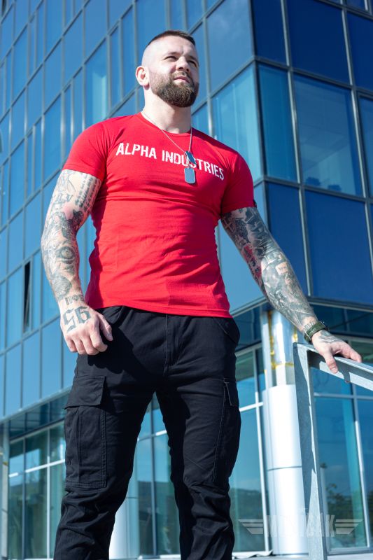 ALPHA INDUSTRIES Dlhé nohavice Airman - čierne (188201/03)