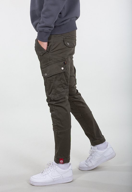 ALPHA INDUSTRIES Dlhé nohavice Combat Pant LW - šedo/čierne (126215/136)