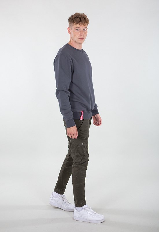 ALPHA INDUSTRIES Dlhé nohavice Combat Pant LW - šedo/čierne (126215/136)