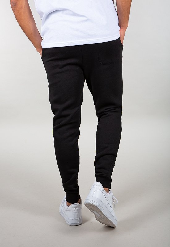 ALPHA INDUSTRIES Dlhé nohavice teplákové Basic Jogger SL - čierne (116370/03)