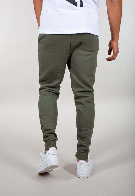 ALPHA INDUSTRIES Dlhé nohavice teplákové Basic Jogger SL - dark olive (116370/142)