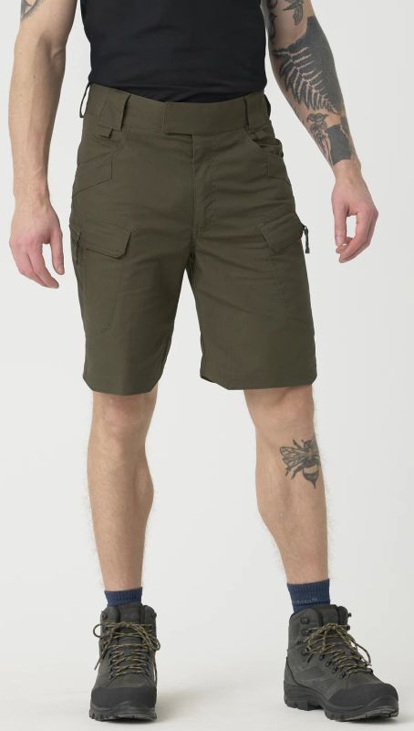 HELIKON Krátke nohavice UTS 8,5" PolyCotton Stretch Ripstop - taiga green (SP-UTS-SP-09)
