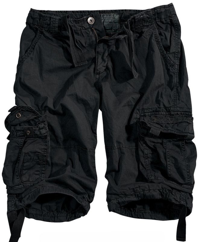 ALPHA INDUSTRIES Krátke nohavice Jet Short - čierne (191200/03)