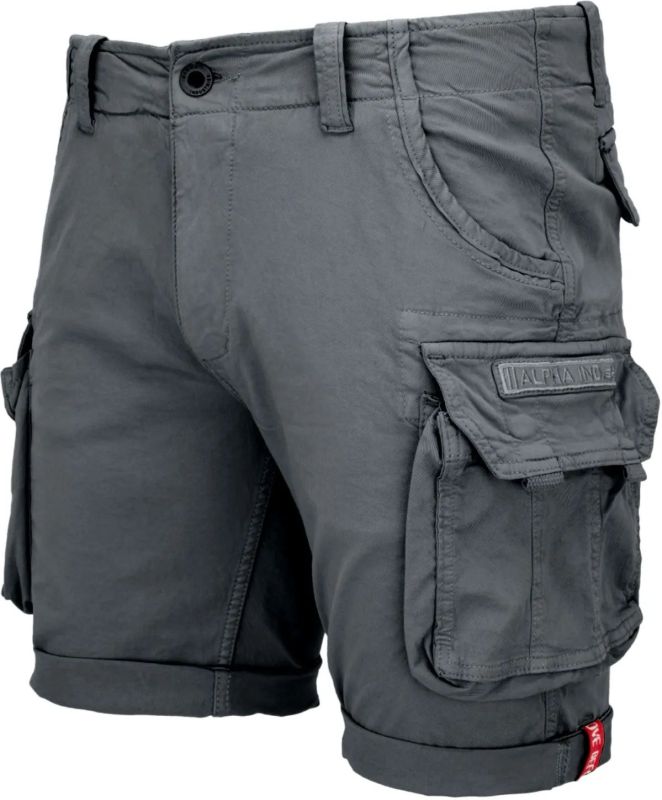 ALPHA INDUSTRIES Krátke nohavice Crew - vintage grey (176203/684)