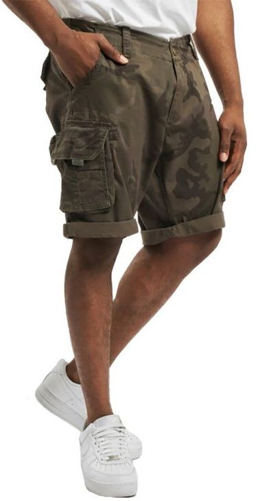 ALPHA dark camo olive | Crew Krátke INDUSTRIES Short Muničák Camo noh.