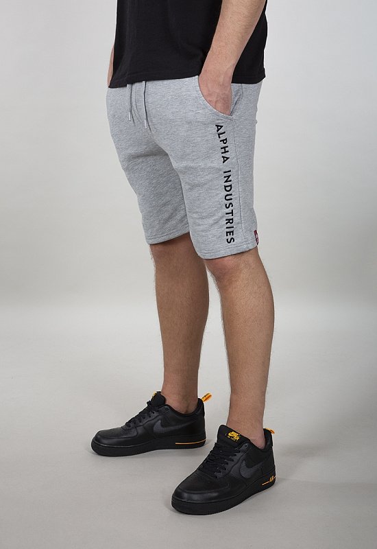 ALPHA INDUSTRIES Krátke nohavice Al Sweat Short - šedé (116365/17)