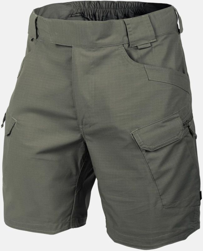 HELIKON Krátke nohavice UTS 8,5" PolyCotton Stretch Ripstop - taiga green (SP-UTS-SP-09)