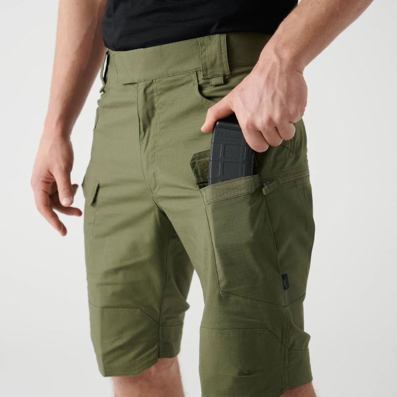 HELIKON Krátke nohavice UTS 11" PolyCotton Stretch Ripstop - black (SP-UTK-SP-01)