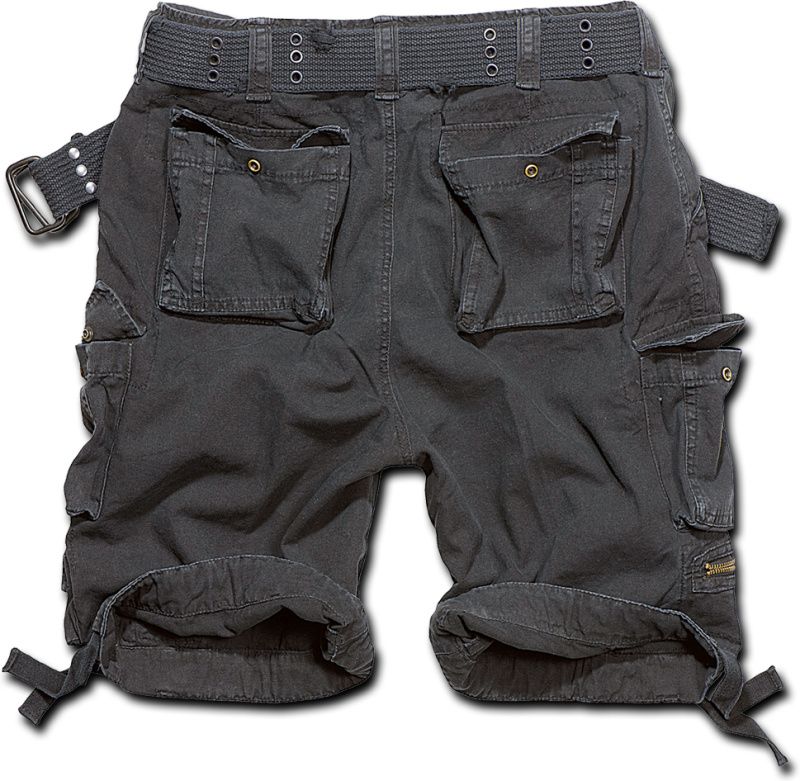 BRANDIT Krátke nohavice SAVAGE VINTAGE - čierne (2001/2)