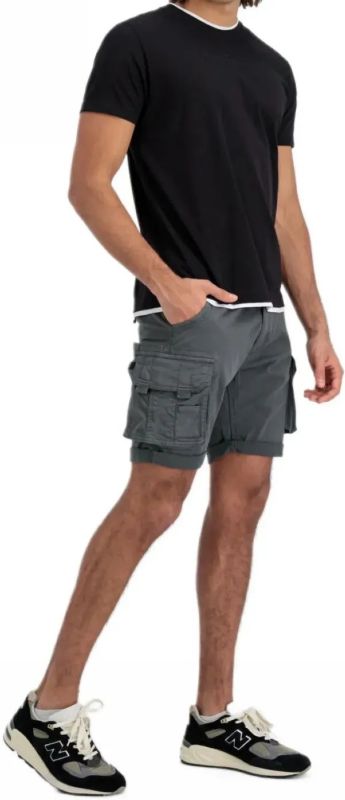 ALPHA INDUSTRIES Krátke nohavice Crew - vintage grey (176203/684)