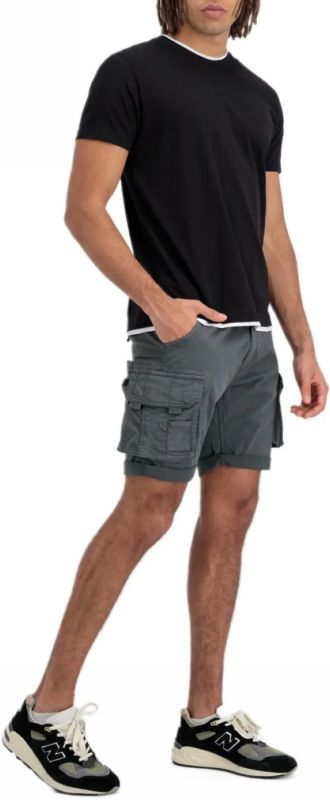 ALPHA INDUSTRIES Krátke nohavice Crew - vintage grey (176203/684)