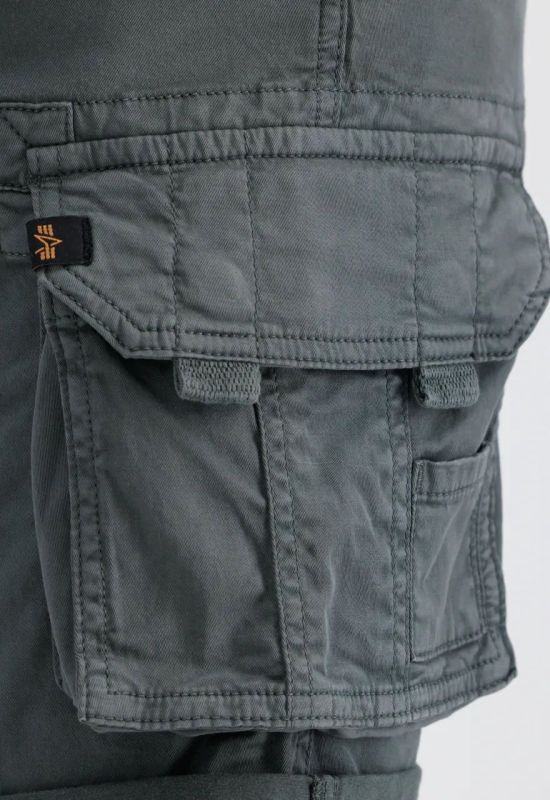 ALPHA INDUSTRIES Krátke nohavice Crew - vintage grey (176203/684)