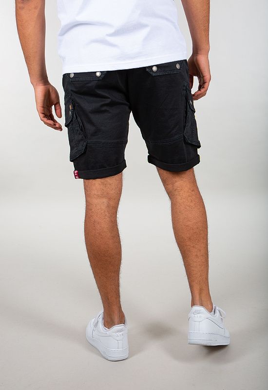 ALPHA INDUSTRIES Krátke nohavice Combat Short - čierne (116210/03)