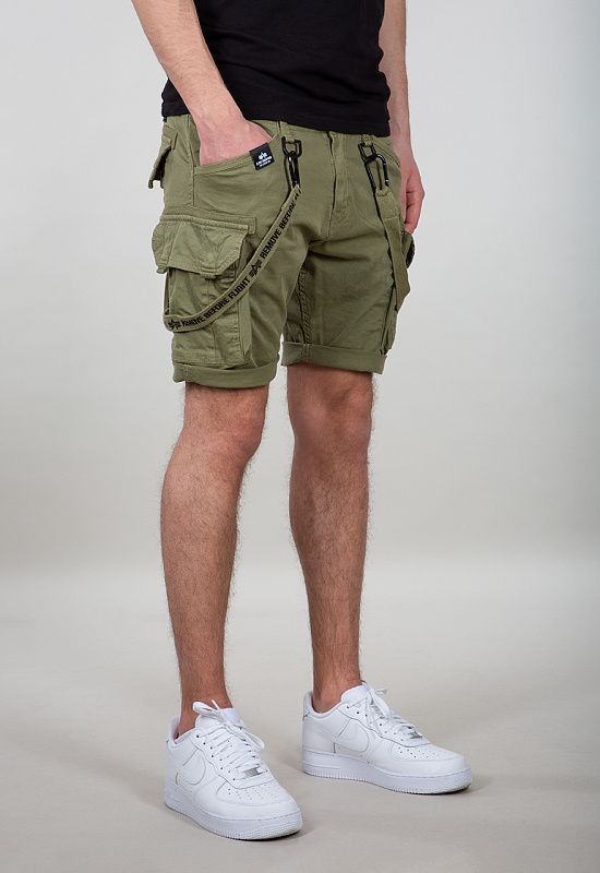 ALPHA INDUSTRIES Krátke nohavice Utility Short - olivové (116213/11)