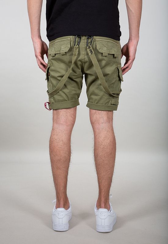 ALPHA INDUSTRIES Krátke nohavice Utility Short - olivové (116213/11)