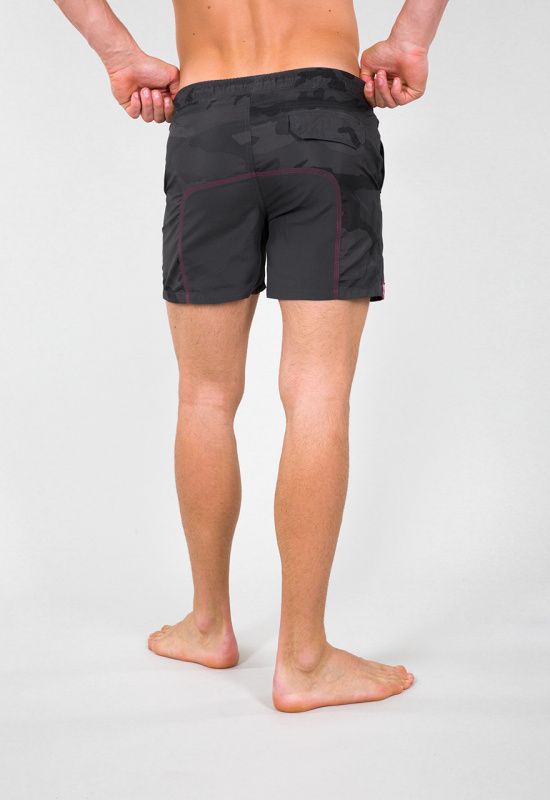 ALPHA INDUSTRIES Krátke nohavice CAMO SWIM na plávanie - black camo (196932/125)