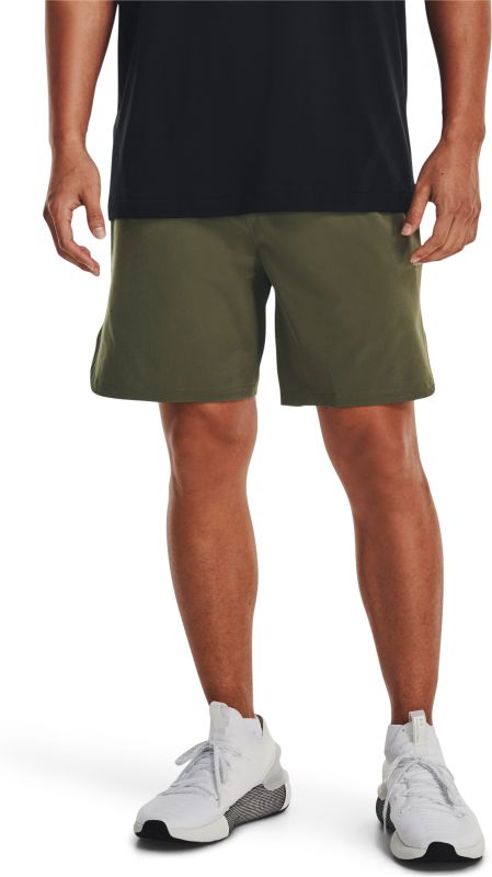 UNDER ARMOUR Krátke nohavice Peak Woven Shorts - zelené (1376782-390)
