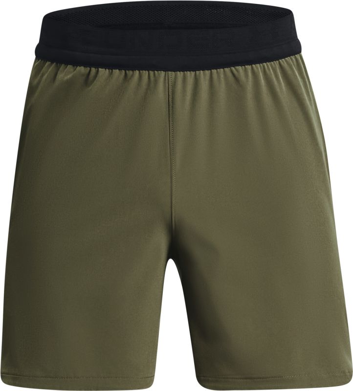 UNDER ARMOUR Krátke nohavice Peak Woven Shorts - zelené (1376782-390)