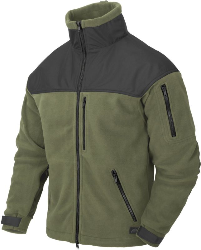 HELIKON Bunda Classic Army fleece - olivová/čierna (BL-CAF-FL-16)