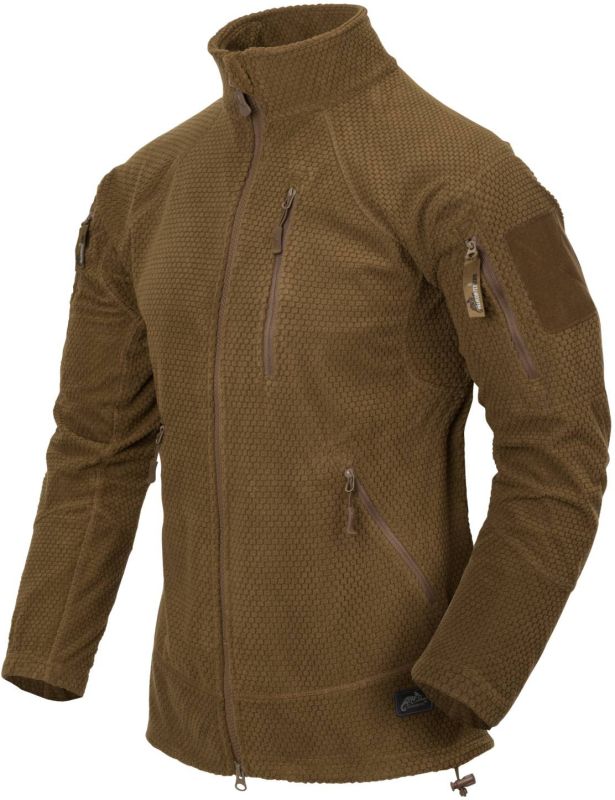 HELIKON Bunda Alpha Tactical Grid fleece - coyote (BL-ALT-FG-11)