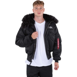 ALPHA INDUSTRIES Bunda 45p Hooded Custom - black/black (113145/515)