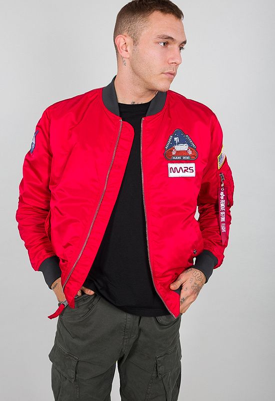 ALPHA INDUSTRIES Bunda MA-1 LW Mission To Mars - speed red (126106/328)