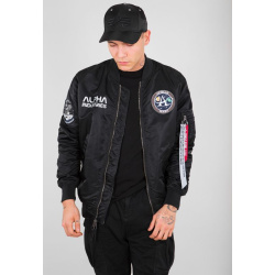 ALPHA INDUSTRIES Bunda MA-1 Moon Landing Rev - čierna (196125/03)