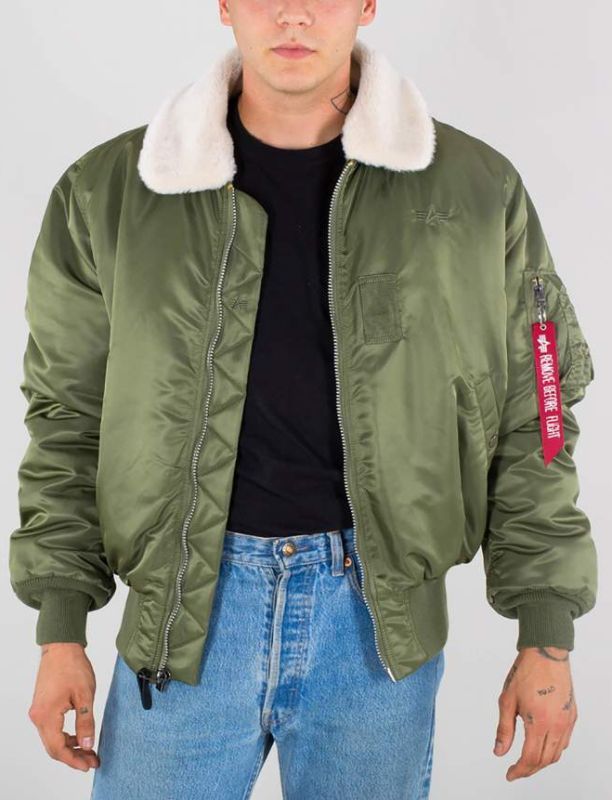 ALPHA INDUSTRIES Bunda B 15 - sage green (100107/01)