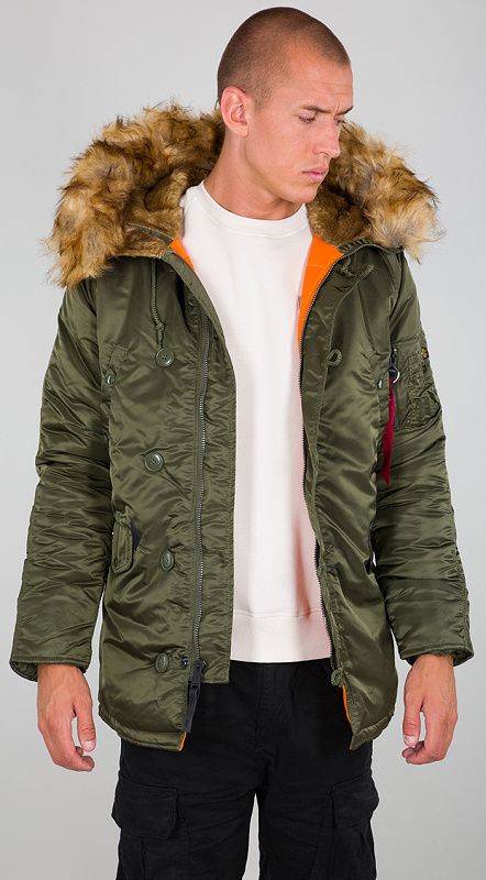 ALPHA INDUSTRIES Bunda N3B VF 59 - tmavo zelená (103141/257)