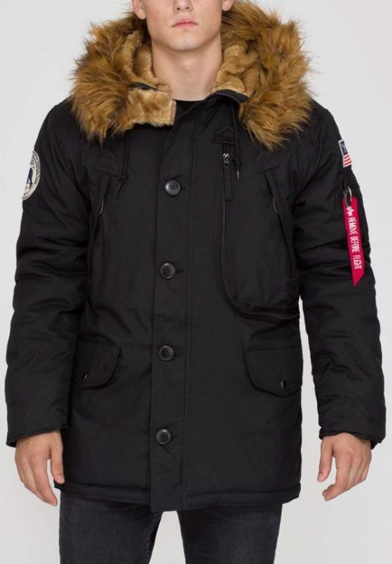 ALPHA INDUSTRIES Bunda Polar Jacket - čierna (123144/03)