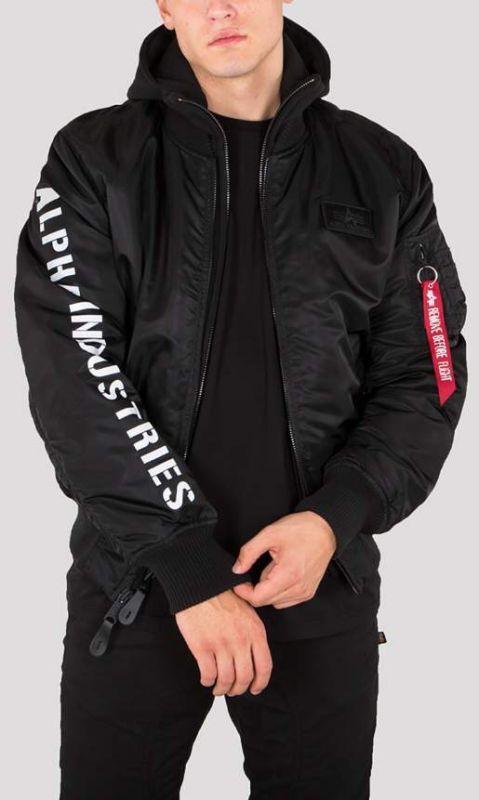 ALPHA INDUSTRIES Bunda MA-1 D-Tec SE - čierna/reflex čierna (133104/285)