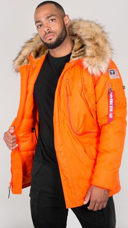 ALPHA INDUSTRIES Bunda Polar Jacket - flame orange (123144/417)