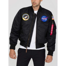 ALPHA INDUSTRIES Bunda MA-1 VF NASA - čierna (166107/03)