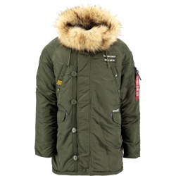 ALPHA INDUSTRIES Bunda N3B Airborne - tmavo zelená (188141/257)