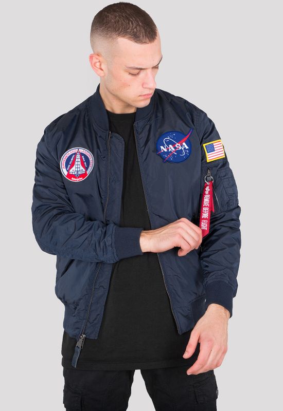 ALPHA INDUSTRIES Bunda MA-1 TT NASA Reversible II - modrá (186101/07)