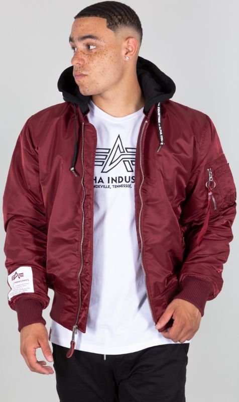 ALPHA INDUSTRIES Bunda MA-1 ZHP - burgundy (118101/184)