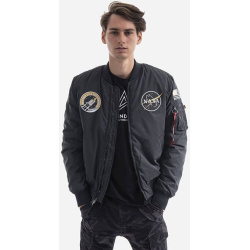 ALPHA INDUSTRIES Bunda MA-1 NASA Reflective - čierna (128112/03)