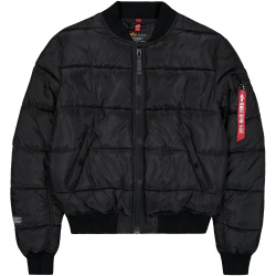 ALPHA INDUSTRIES Bunda MA-1 Logo Puffer Winter Jacket - black (258125/03)