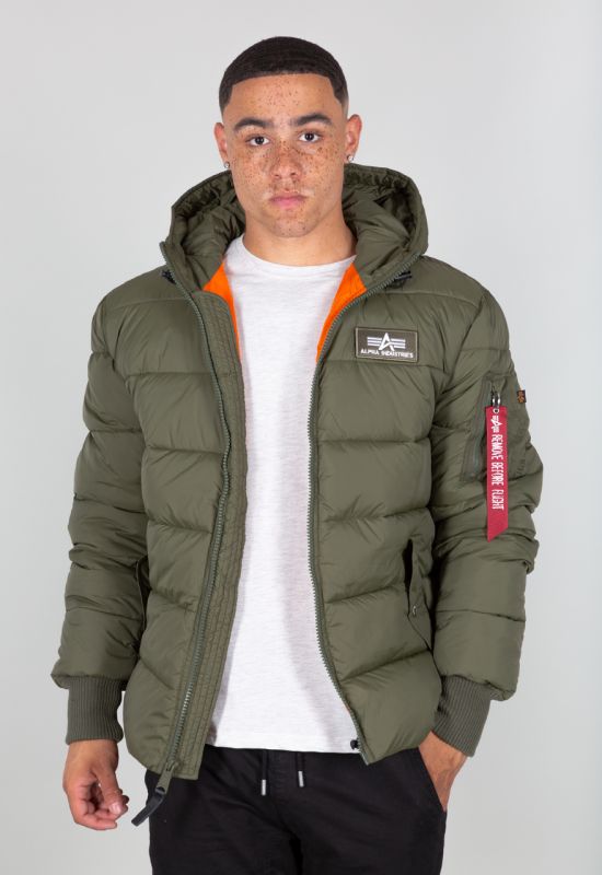 ALPHA INDUSTRIES Bunda Hooded Puffer Alpha FD - dark green (118113/257)