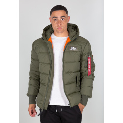 ALPHA INDUSTRIES Bunda Hooded Puffer Alpha FD - dark green (118113/257)