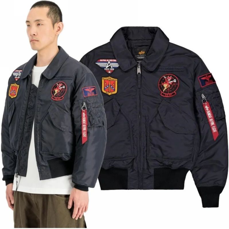 ALPHA INDUSTRIES Bunda CWU 45 P Devils Brigade - iron grey (268135/466)