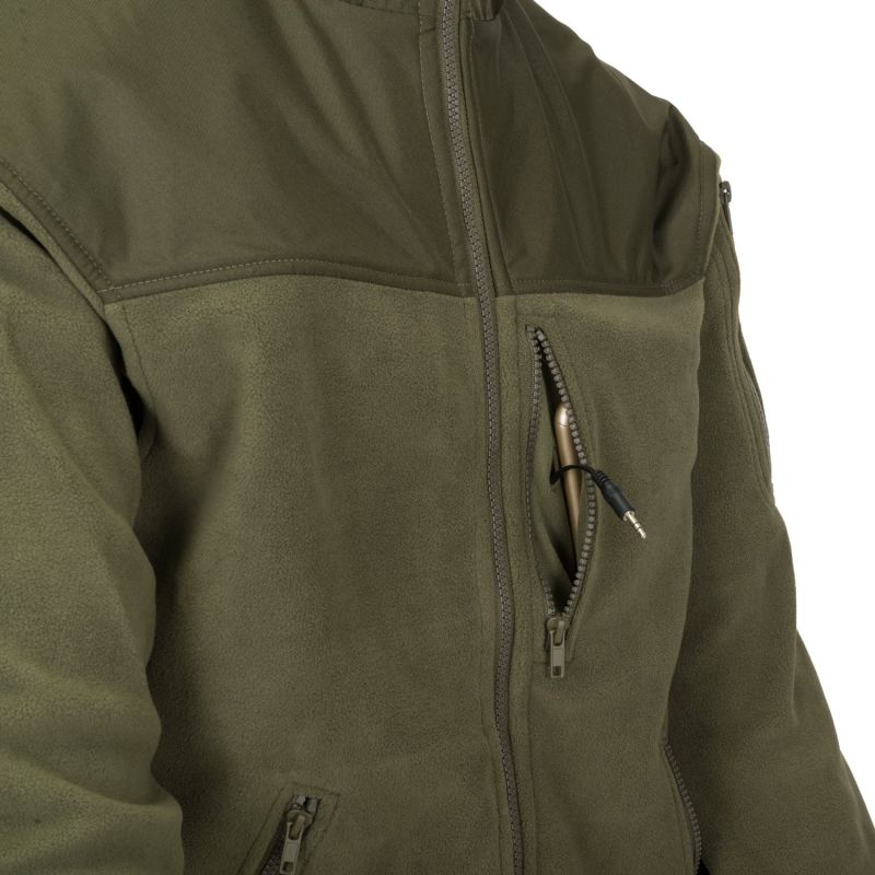 HELIKON Bunda Classic Army fleece - olivová/čierna (BL-CAF-FL-16)