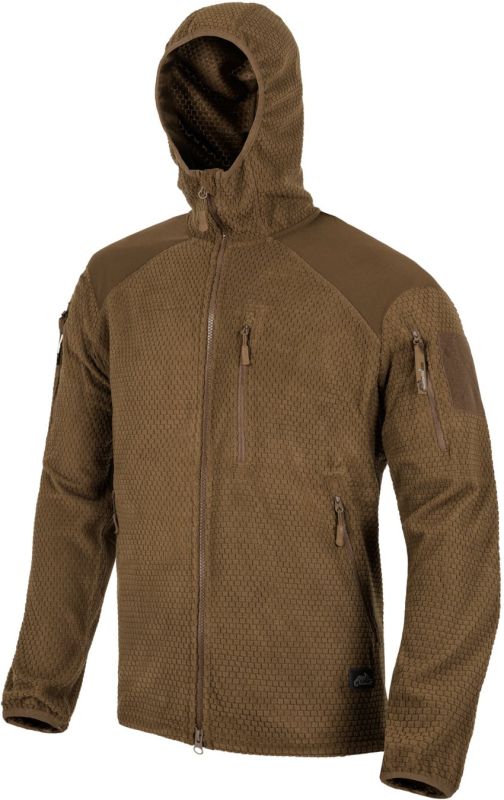 HELIKON Bunda ALPHA s kapucňou fleece - čierna (BL-ALH-FG-01)