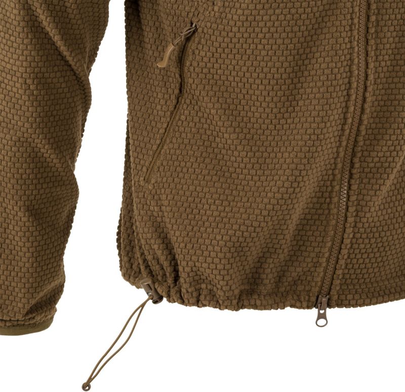 HELIKON Bunda ALPHA s kapucňou fleece - čierna (BL-ALH-FG-01)