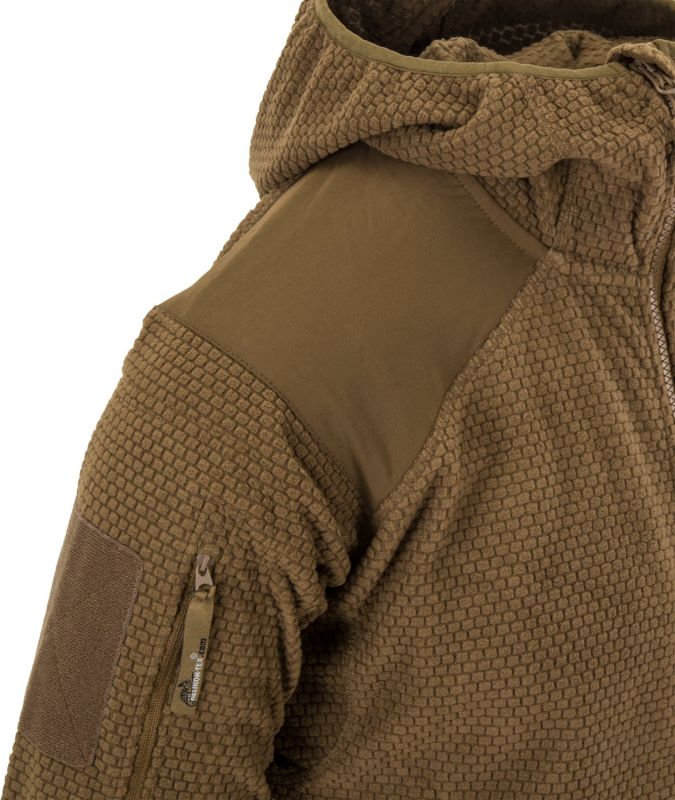 HELIKON Bunda ALPHA s kapucňou fleece - čierna (BL-ALH-FG-01)