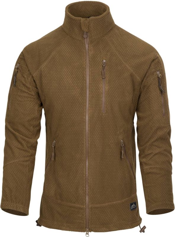 HELIKON Bunda Alpha Tactical Grid fleece - čierna (BL-ALT-FG-01)