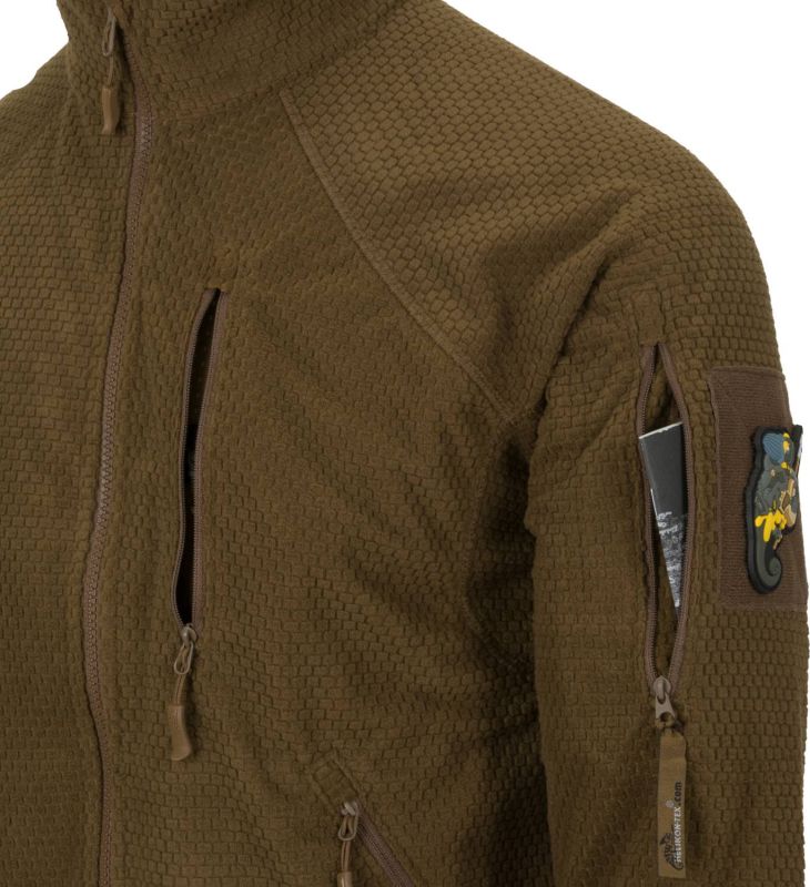 HELIKON Bunda Alpha Tactical Grid fleece - čierna (BL-ALT-FG-01)