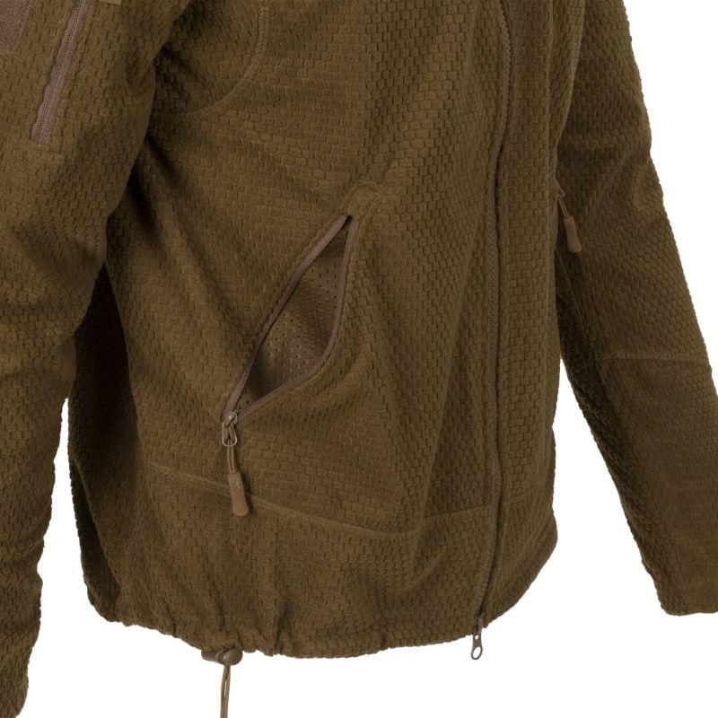 HELIKON Bunda Alpha Tactical Grid fleece - čierna (BL-ALT-FG-01)